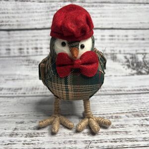 Target 2015 Wondershop Green Plaid Bird Red Beret Bowtie Spritz Winter Christmas